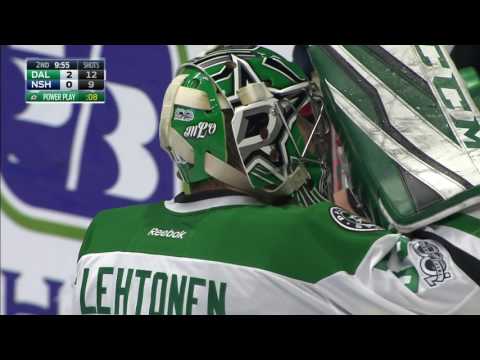 Video: Lehtonen doesn't fall for Arvidsson's tricks, keeps Predators off the board