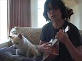 what grown man sings to his dog?   this one, that's who!!!

made this video with my papa's boxes ukulele kit that i personalized with a paw print soundhole.  because we all love dogs that much right?

looks like i slowly bore my dog into sleep with this performance.  he's quite the unsubtle critic...

positive and negative comments welcome!

check out www.ukuleleunderground.com and keep on rockin' in the free world!