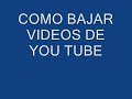 como bajar videos de youtube y otras paginas