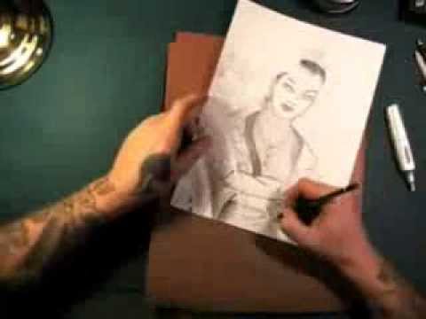 *Speed Drawing Geisha by Luke Red Tattoo*