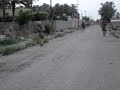 US Marines on Foot Patrol During Prayer - Al Anbar, Iraq