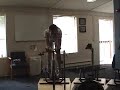 Taylor on Stationary Trainer on Pursuit Bike