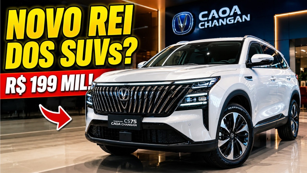 Novo CAOA Changan CS75 2026: SUV Gigante de R$ 199 Mil Desafia Jeep Compass e Corolla Cross!