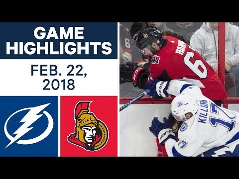 Video: NHL Game Highlights | Lightning vs. Senators - Feb. 22, 2018