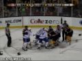 Bruins vs Canadiens scrum - Shane Hnidy roughs up Josh Gorges 04/09/2009