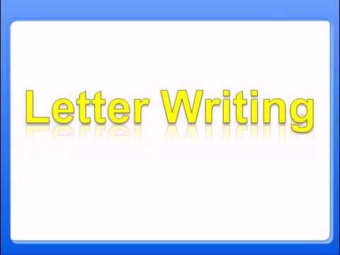 how to write formal letter