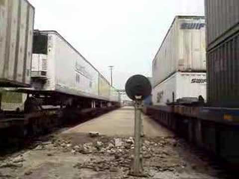 Standing Between Two BNSF ...