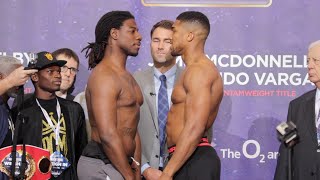 Anthony Joshua Vs Martin Weigh In and Head to Head