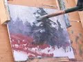 Snowfield Sentinel - En Plein Air Oil Demonstration