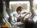 Camionero loco baila mientra conduce - crazy trucker dancing driver in Europa