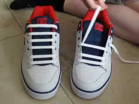 how to lace dc shoes properly