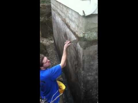 how to patch foundation holes