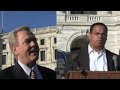 More at http://www.theuptake.org.  lected DFL leaders held a press conference to ask Sen. Coleman's campaign to produce evidence linking Al Franken to a recent Texas lawsuit, or else pull their ad insinuating Franken is smearing Coleman's wife. Minnesota GOP Chair Ron Carey talked with reporters afterward and repeatedly deflected requests to produce evidence of a connection between the Texas lawsuit and Franken's campaign.