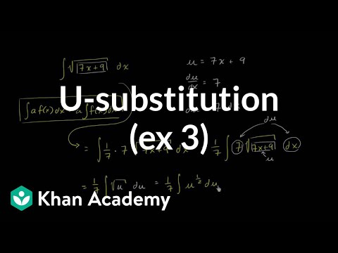 U substitution homework answers