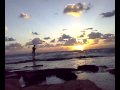 sunset north israel beach
