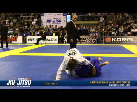 European Open 2015 Black Belt FINALS: Adult Female - Light (Angelica Galvao vs. Ana Louise Mayne)