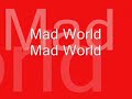 Adam Lambert Mad World Lyrics