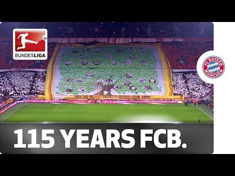 Happy Birthday FC Bayern! Great Fan Choreography for 115th Anniversary