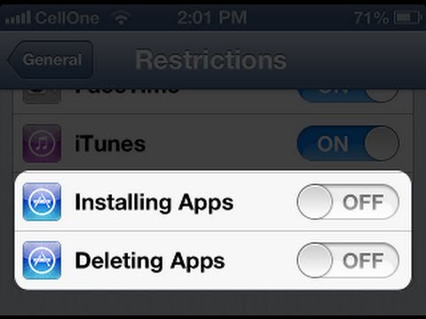 How to Disable Apps Installation on iPhone, iPad or iPod Touch