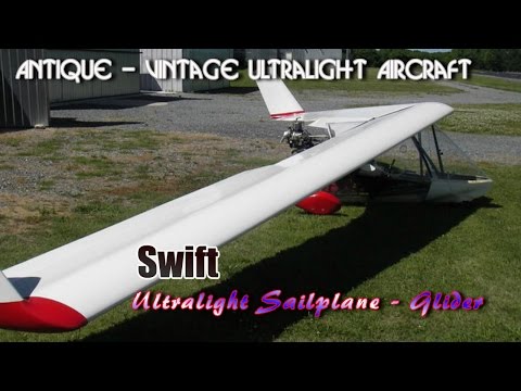 ultralight sailplane - http://www.sportaviationmagazine.com – The Swift foot launched or towable ultralight glider. In this video segment we take a look at the Swift ultralight sailplane. The SWIFT is a high...