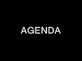 Agenda