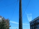 Chemtrails/Contrails with White Orb over Seattle,Wa. 10-26-2008