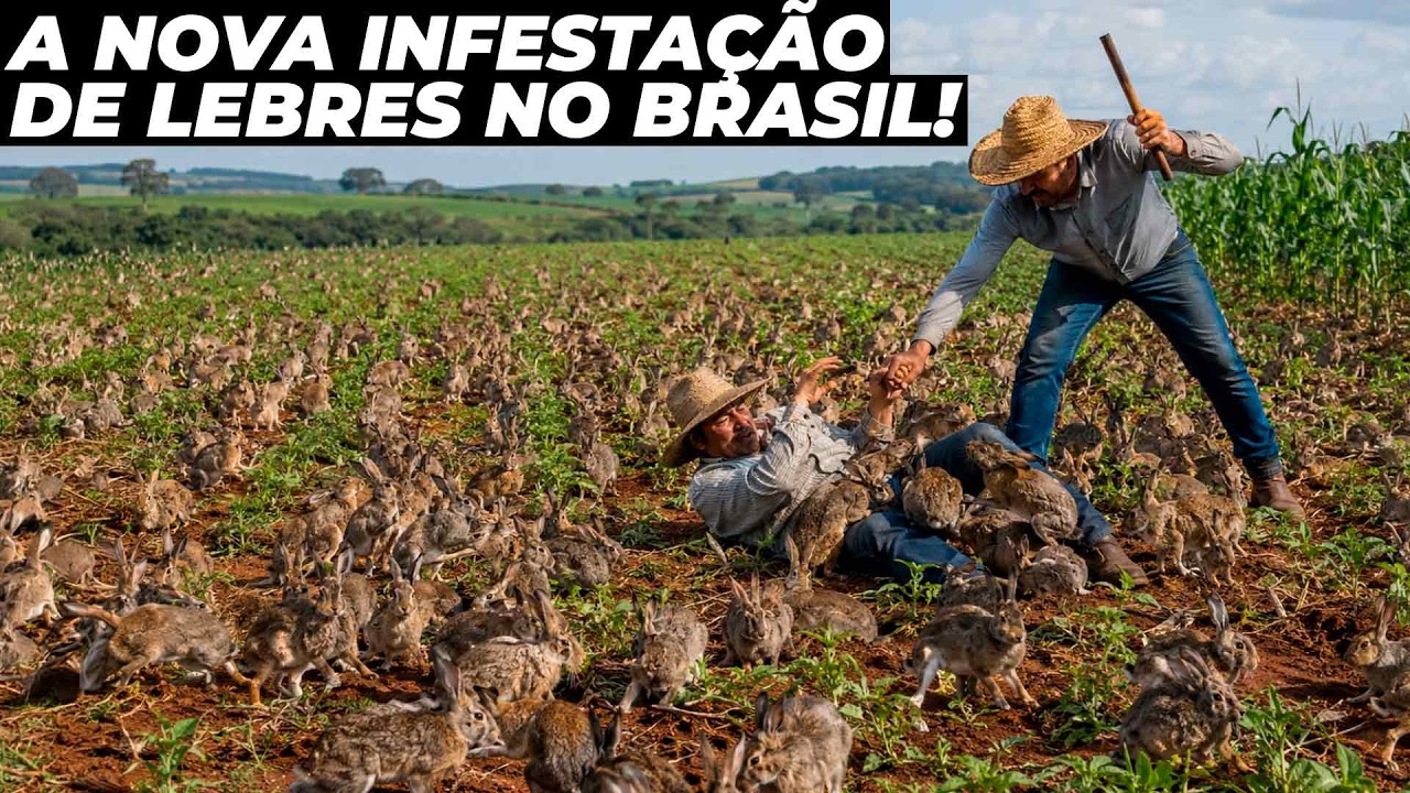 A mega infestação de Lebres que está acabando com o Brasil