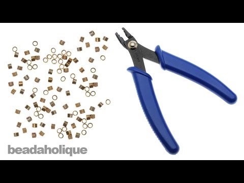 how to fasten crimp beads