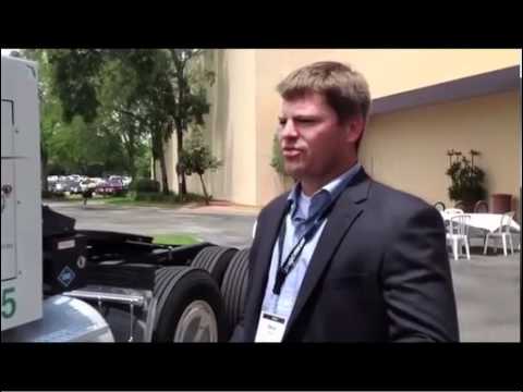 saddle creek - Brad Rolland, a director at logistics company Saddle Creek Logistics Services, shows us one of his company's growing fleet of CNG tractors and details the co...