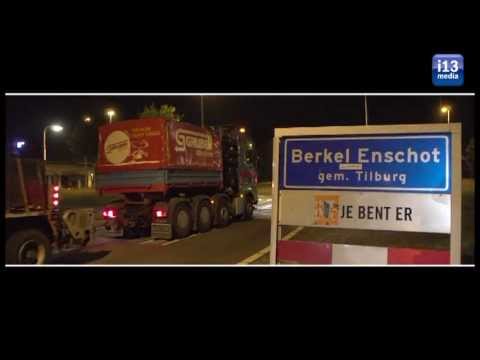 convoi exceptionnel met MAN V8 dwars door Duitsland eindigd succesvol in Tilburg.