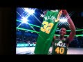 Jeremy evens dunks over Kevin hart