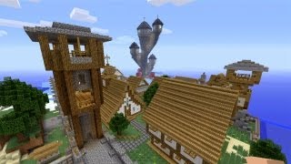Minecraft - Medieval Town - SPANKLECHANK's World Tour - Part 2