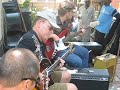 Hound Dog at Blues Jam with Dan Cropp on bass guitar at Bernie Pearls\ Hound Dog at Blues Jam with Dan Cropp on bass guitar at Bernie Pearls\