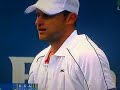 Ump screws Roddick after he makes a kind gesture to opponent