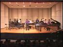 www.arthurlipner.com
mallet fantasia (comp. arthur lipner/jens wendelboe)
arr. by tom morgan/arthur lipner
arthur lipner/vibes & marimba soloist
this april 2006 concert with east carolina univ. was the premiere of the percussion ensemble arrangement.   directed by dr. jonathan wacker.
this piece includes a childrens' choir in the 2nd movement and two sections open for the soloist to improvise.
arthur will be doing a video with better audio/video production in feb '08.