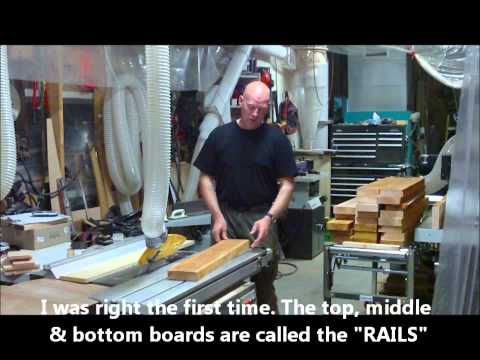 making doors - The construction process for making solid wood interior doors (bedroom,bathroom etc..) I this case they are being made from some pretty rough lumber (crooked...
