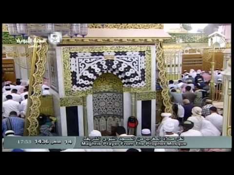 صلاة المغرب المسجد النبوي 1436.02.14ه