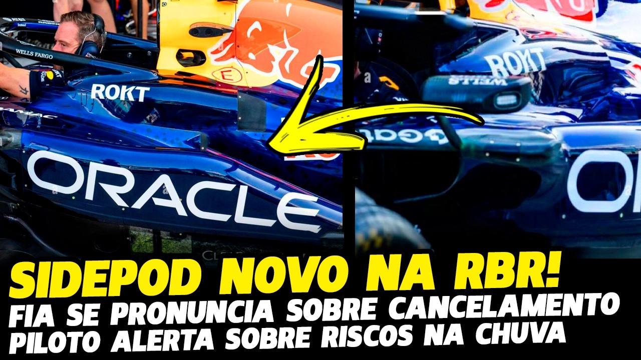RED BULL REVELA NOVO SIDEPOD, FIA SE PRONUNCIA E PILOTO ALERTA SOBRE RISCOS NA CHUVA | FÓRMULA 1