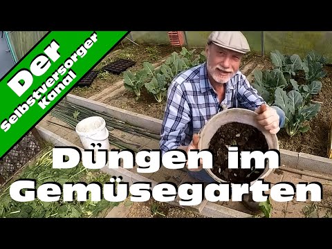 Düngen im Gemüsegarten