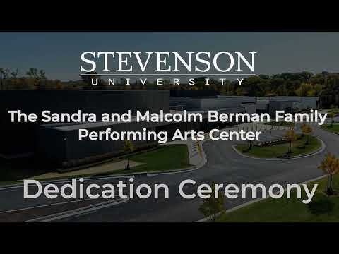 Stevenson Dedicates the Sandra and Malcolm Berman Family Performing Arts Center