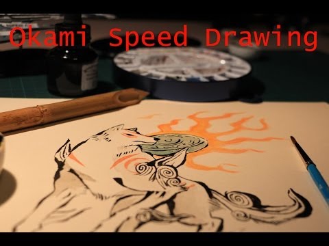 how to draw okami amaterasu