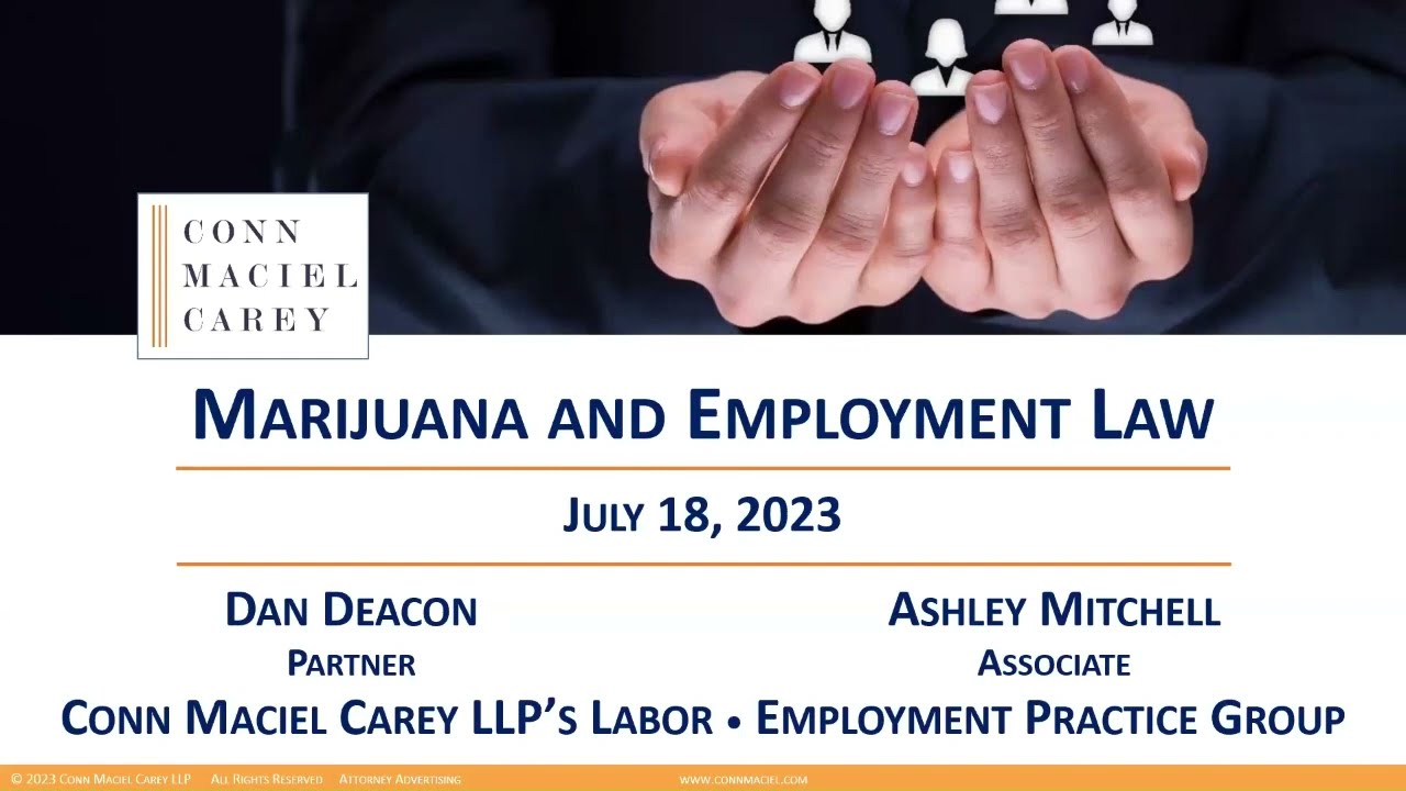 The State of the Law Regarding Marijuana and Drug Testing [Webinar