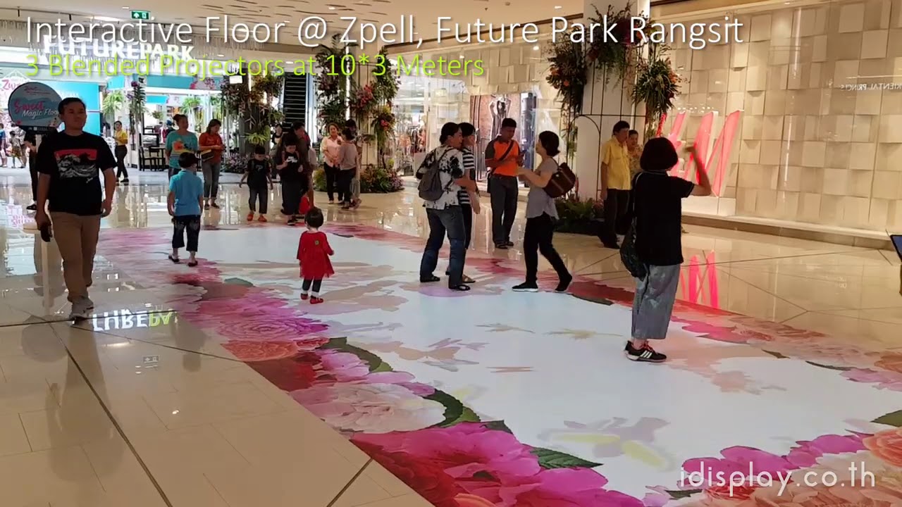 Interactive Floor @ Zpell, Future Park Rangsit - funplus.in.th
