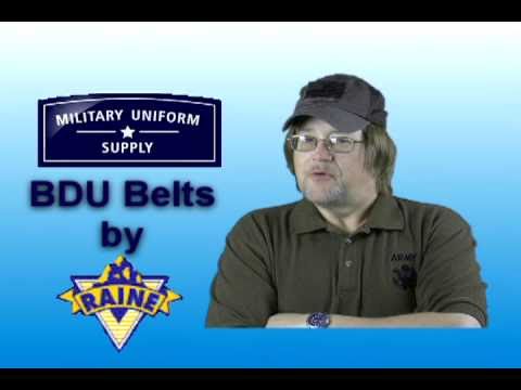 how to fasten bdu belt