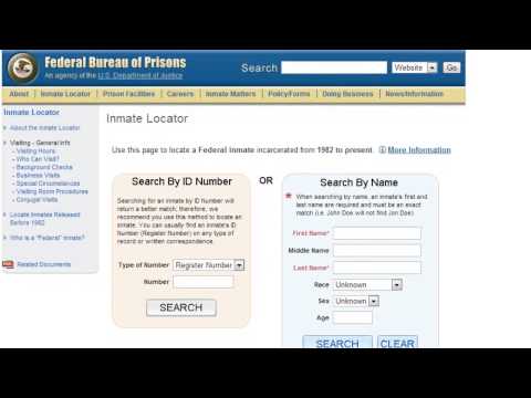 how to locate federal inmate