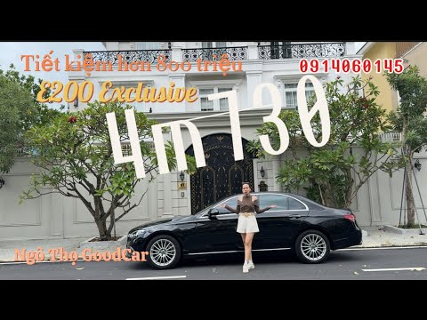 Tiết kiệm 800 triệu - E200 Exclusive với nội thất dài và rộng hơn, Sang trọng lịch lãm |0914060145