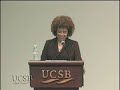 angela davis, professor in the history of human consciousness department at uc santa cruz and holder of a uc presidential chair in african-american and feminist studies explores the issues concerning criminal justice and race in the 21st century, in light of the history of the black panther movement. this presentation is part of ucsbs interdisciplinary humanities center series 