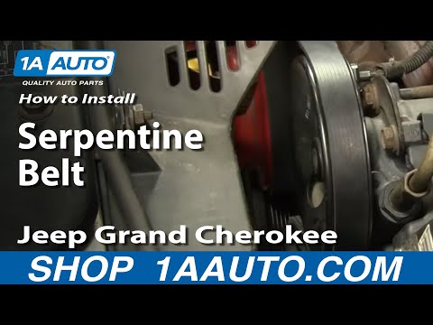 how to tighten serpentine belt jeep cherokee