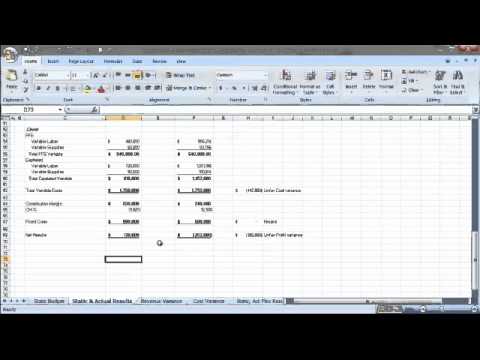 how to calculate budget variance percentage