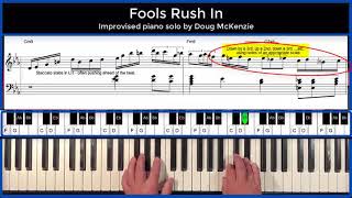 Fools Rush In - jazz piano tutorial